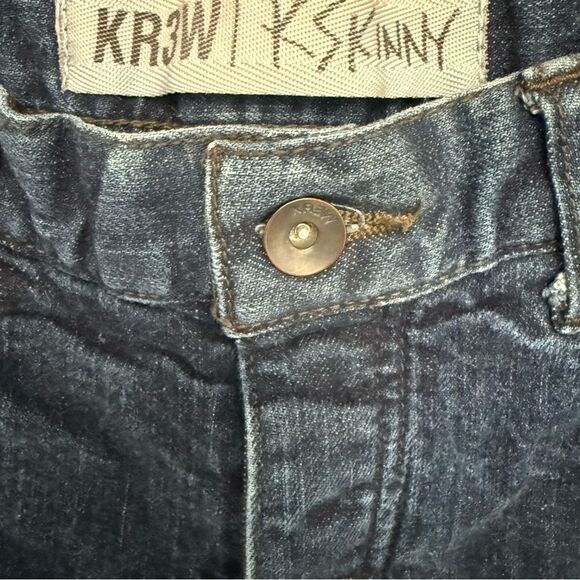 KR3W Skinny Basics Blue Denim Jeans - Picture 3 of 6